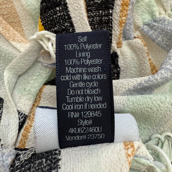 Daytrip Striped Wide Leg Jumpsuit Women's Small Multicolor Sleeveless Tie Front - Picture 11 of 11